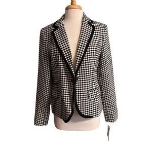 Merona Classic Houndstooth Blazer size 12 NWT